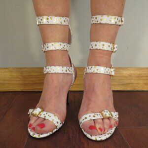 NIB MAISON ERNEST White Convertible High Heel Sandals